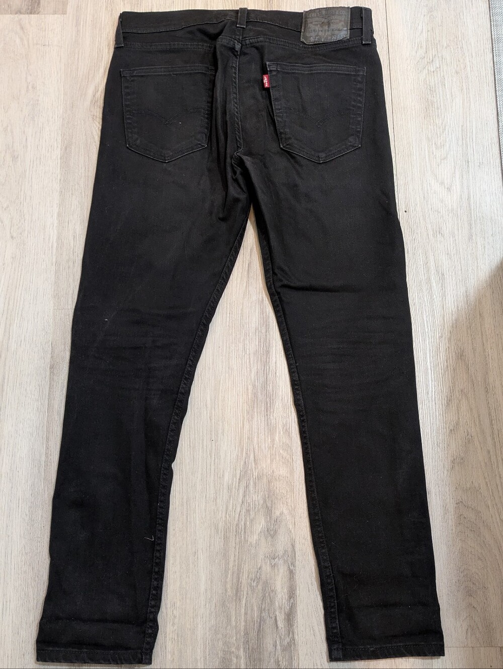 Levi’s 512 Men’s W32 L32 Black Slim‑Taper Jeans